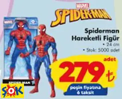 SPİDERMAN HAREKETLİ FİGÜR OYUNCAK